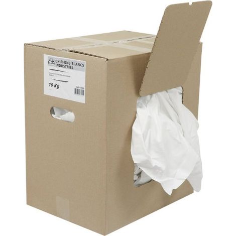 CHIFFON BLANC INDUSTRIEL - CARTON DE 10 KG -17556