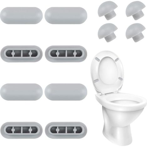 Caoutchoucs de siège de Toilette,lunette wc,tampon en caoutchouc pour couvercle de toilette et siège de toilette