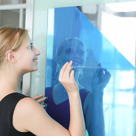 Youyijia Flexible Mirror Sheets 60x150cm Large Mirror Wall Stickers Self Adhesive Mirror Tiles Acrylic Non-Glass DIY Mirror Paper Wall Decoration for Living Room Bedroom Bathroom Silver (1/4)