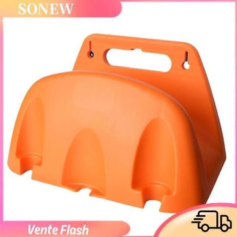 Sonew support mural pour tuyau d'arrosage Support de tuyau d'arrosage mural robuste, support de tuyau d'eau piscine outils Orange (1/5)