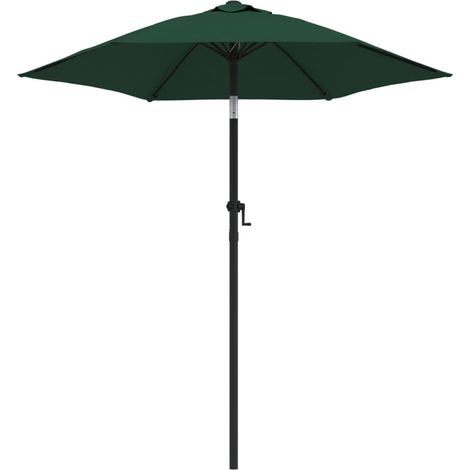 Garden Parasol Green 200x224 cm Aluminium vidaXL