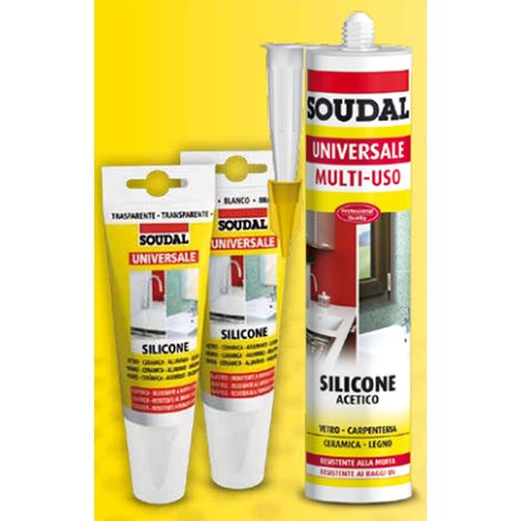 Silicone universale bianco tubetto ml 60 soudal