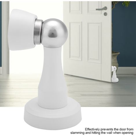 Set mit 2 starken Edelstahlmagneten für Türen, massiver magnetischer Türstopper, Wandmontage, Hardware-Zubehör (1/5)