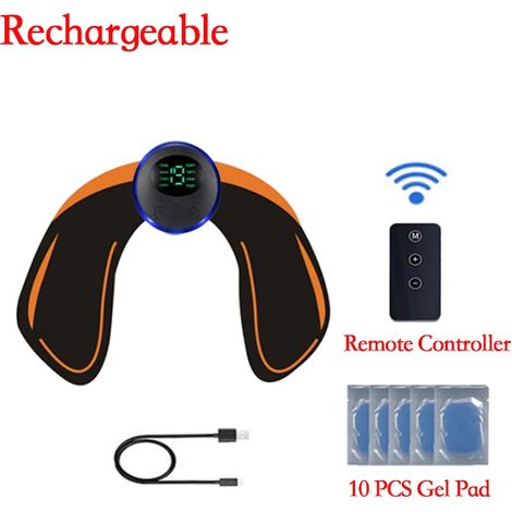Ferngesteuerter EMS-Muskelstimulator, intelligentes elektrisches Fitnessgerät für Bauchmuskeltraining und Gewichtsabnahme, Figurformende Aufkleber - AquaForge