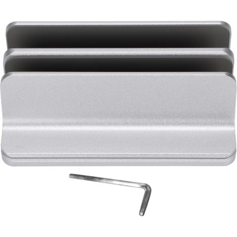Vertikaler Laptopständer – Platzsparendes, schlankes Design und verstellbare Größe – Organizer für PC und Tablet