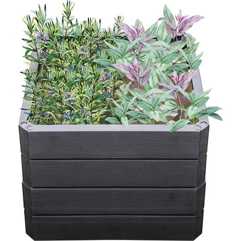 GARANTIA ERGO QUADRO S 50 letto rialzato Wood, incl. sistema di risparmio idrico FLORA