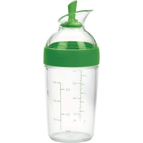 Shaker à vinaigrette compact – Shaker à vinaigrette – Bouteille transparente – Vert (1/5)