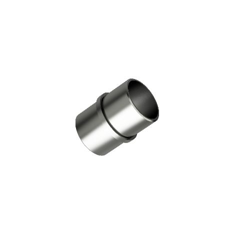 Connecteur aluminium anodisé pour main courante ronde diam. 50 mm Inox brillant