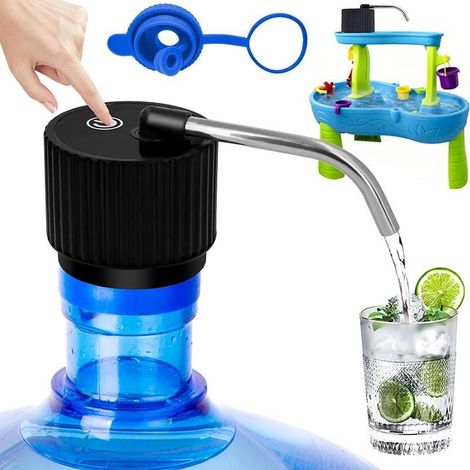 Bomba de agua eléctrica para botellas de agua, fuente de agua potable, absorbedor de agua para cubos grandes, dispensador de agua a presión para agua mineral pura, llenador de agua automático, portáti (1/5)