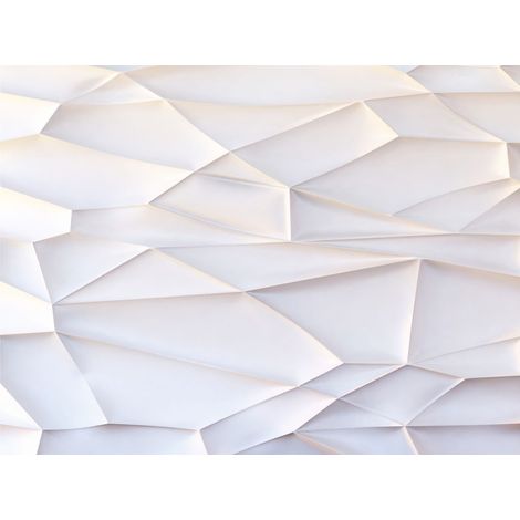 papier peint panoramique effet 3D blanc  - Sanders & Sanders