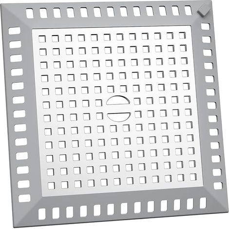 Shower Hair Catcher 12.5 x 12.5 cm Sink Filter Kitchen Square (1/4)