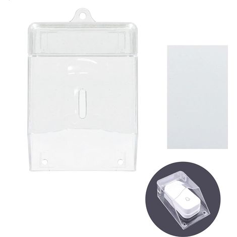Couvercle de contrôle d'accès étanche - Protection contre la pluie en plastique - Durable - Pour sonnette extérieure - Longue durée (1/5)
