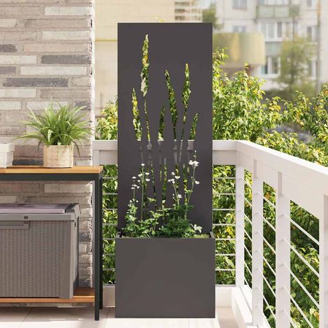 Garten Sichtschutz-Leinwand Schwarz 50 x 150 cm