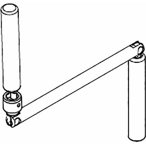 Manivelle Seule Volet Roulant Acier 6P10 - Blanc - DEPRAT (1/2)