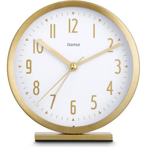 Hama Skye Wecker Gold ohne Ticken - Analog Uhrzeit