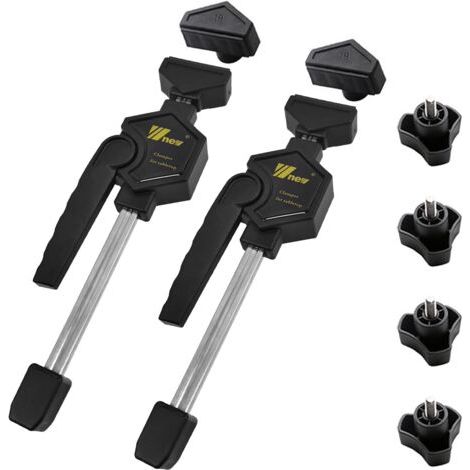 Serre-joints d'établi pour le travail du bois, serre-joint de menuiserie robuste pour établi, serre-joint réglable compatible avec les trous de 19 mm, serre-joints de bord également adaptés au travail (1/5)