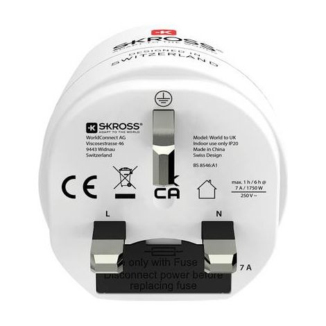 Reiseadapter Skross 1.500231C-E kompakt sicher zertifiziert