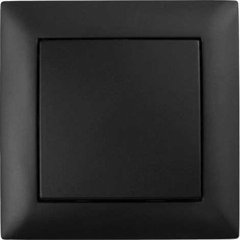Toolight Single Switch With Frame Oste Jnh006-w Black (1/5)