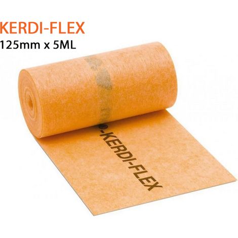 Schluter – Bande d'étanchéité souple KERDI-FLEX 5 mètres – Largeur 125 mm – Polyéthylène flexible pour joints de mouvement – Compatible KERDI-COLL-L et KERDI-FIX