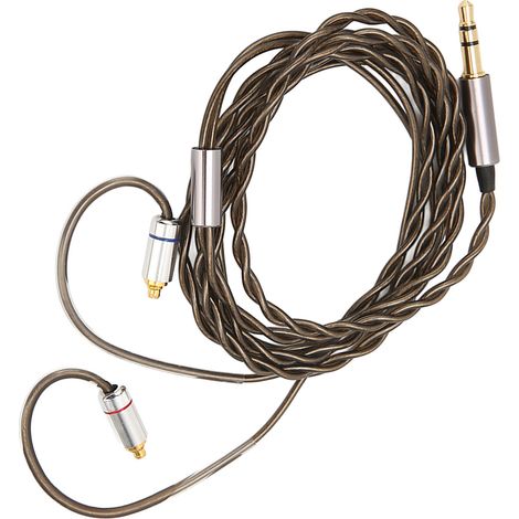 Câble MMCX pour écouteurs Sennheiser IE300/600/900, 3.5mm, âme cuivre argenté, 1.2m, fil de remplacement haute qualité.