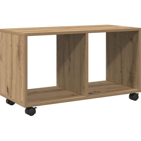 Maison Exclusive - Mobiletto con Ruote Rovere Artigianale 72x33x42,5 cm Truciolato