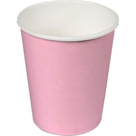 24 GOBELETS CARTON BIODÉGRADABLE 20CL ROSE (1/3)