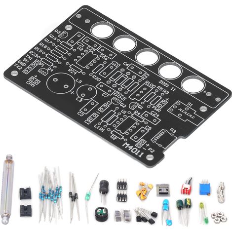 Kit Compteur Geiger DIY Détecteur de Rayonnement Nucléaire Module Non Monté Outil Noir (1/5)