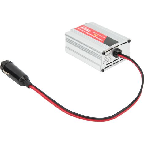 Convertisseur de courant alternatif 12 V CC vers 220 V CA à onde sinusoïdale modifiée (300 W crête) pour voiture, ordinateurs portables, téléphones portables, lampes, style allume-cigare (1/5)