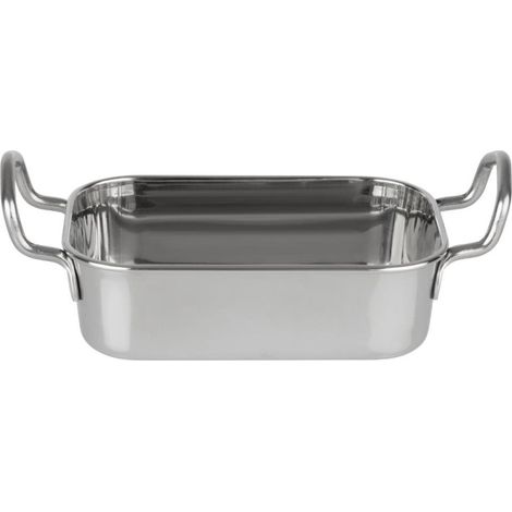 Plat de présentation en inox rectangulaire 140x90mm - Ref HY122 - Olympia (1/5)
