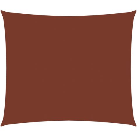 Vela ombrellone rettangolare in tessuto Oxford 35 x 45 m terracotta 020009955