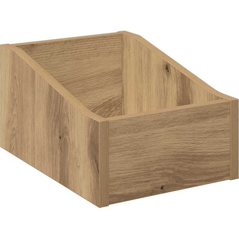 Scatola per dischi LP Rovere Artigianale 23 x 33 x 16 cm vidaXL (1/5)