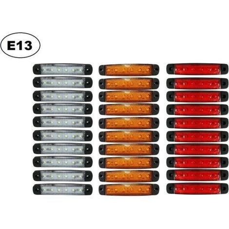 30 x 24V, 24 Volts SMD 6 LED FEUX DE GABARIT CAMION CARAVANE SHASSIS REMORQUES (1/4)