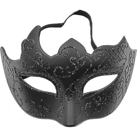 3 pièces masques vénitiens masque de mascarade Cosplay déguisement masque de boule de mascarade avec bande élastique pour hommes et femmes (1/5)