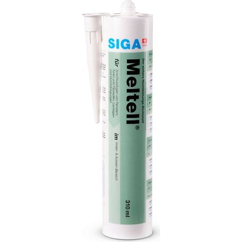 Siga Meltell 310 white Hochleistungs-Dichtstoff 310 ml Kartusche Innen Außen (1/2)