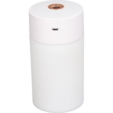 Humidificateur portable 300ml mini brumisateur froid USB avec lumière colorée pour voiture maison bureau voyage blanc (1/5)
