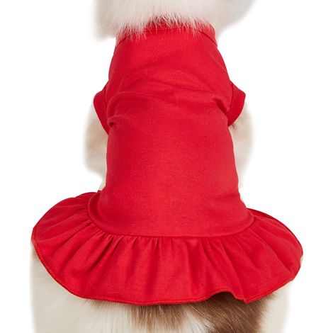 1 jupe pour chien, ourlet simple et élégant, en polyester et coton élastique, idéale pour printemps-été (1/5)