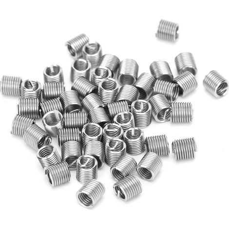 50 inserts M3.5 x 0.6 taraudés, douille filetée de protection, écrou de réparation pour vis, lot de 50 pièces, bague de renfort métallique (1/5)