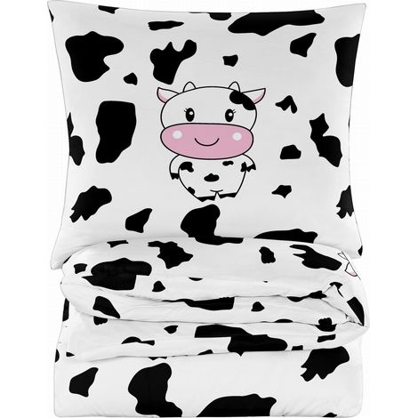 Ropa de cama de algodón 200x200 vaca feliz (1/5)