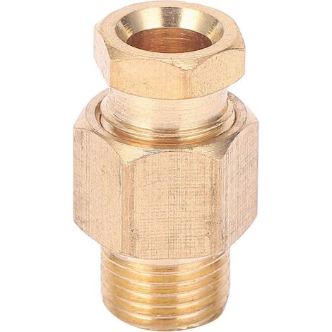 Ölrohrverbinder aus Messing, gerader Adapter für Nylon-, Kupfer- und Aluminiumrohre PD618