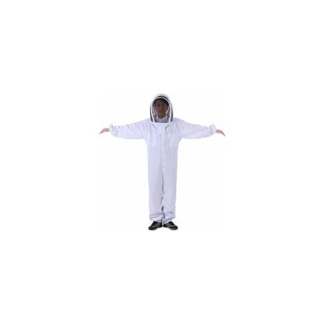Salopette d'apiculture en coton naturel avec voile d'escrime-XL (1/4)