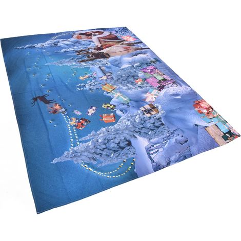 Tapis mural en fibre de polyester multifonctionnel pour décoration de Noël, fond photo 200x150cm (1/5)