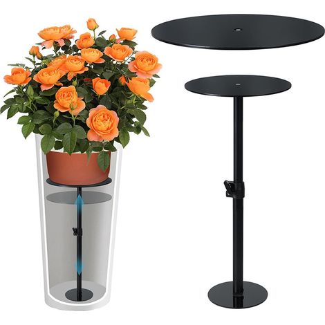 Rehausses réglables pour jardinières d'intérieur – inserts de rehausse pour grandes jardinières (17-32 pouces). (1/5)