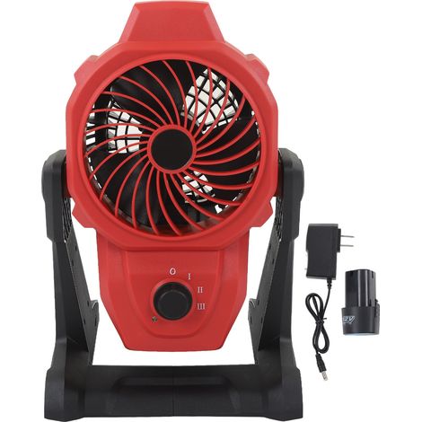 Ventilador Portátil Recargable USB 2000mAh, 3 Velocidades y Rotación 360° con Clip – Ideal para Camping, Pesca y Exteriores (1/5)