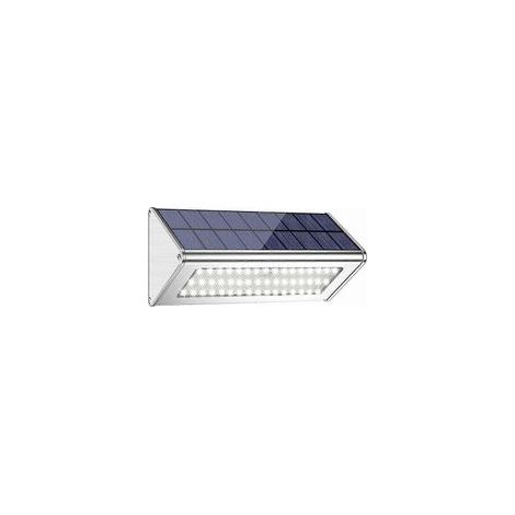 48-LED-Solar-Außenleuchte, Aluminiumlegierung, IP65 wasserdicht, Radar-Bewegungsmelder, solarbetrieben für Garten und Hof, 1 Stück - Crezuo