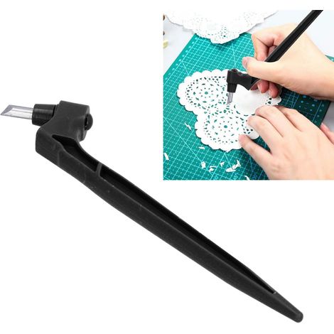 Couteau à découper portatif, stylo de coupe noir (1/5)