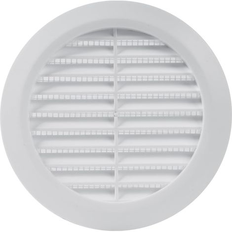 1 - Grille d'aération - Moustiquaire intégrée - Pour salle de bain et cuisine - Blanc - 12,7x12,7 cm (1/5)