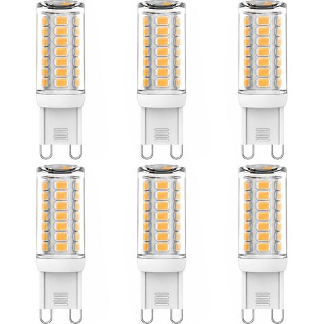 Ampoule G9 Led 3W, 2700K Blanc Chaud, 360° Angle Faisceau, CRI85+, sans Scintillement G9 Bi-Pin LED Lampe, Économie Énergie Halogène Remplacement pour Lustre, Plafonnier, Applique, Lampe Table (1/5)