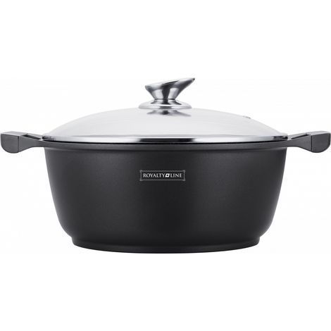 Royalty Line RL-BS26M Casserole Aluminium Noir 26 cm (1/4)
