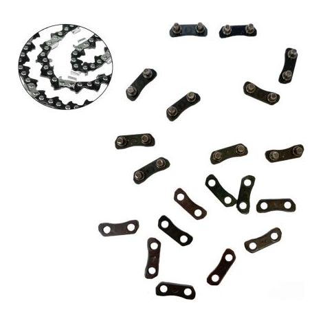 Ricambio Falsa Maglia per Catena Motosega Passo 3/8" 1,3mm Set Da 10 Pezzi (1/5)
