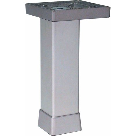 12 x pie de aluminio plateado 100 mm art.p0702-z